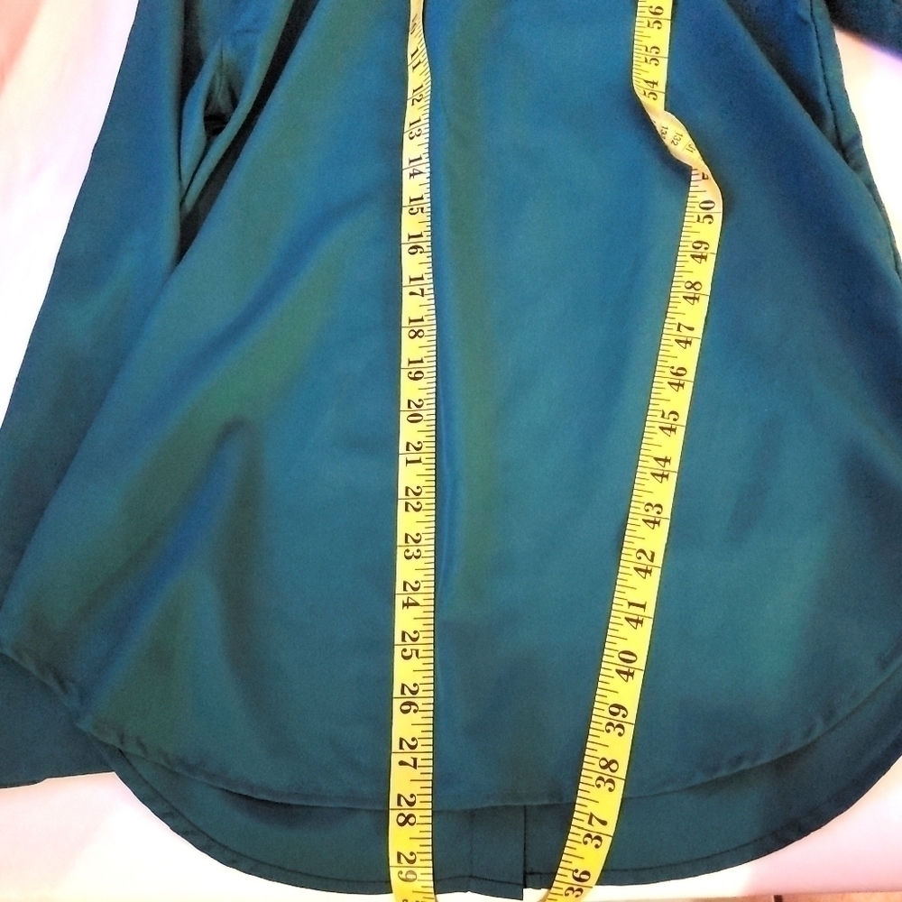 Banana Republic button down blouse l/s teal - Picture 7 of 8